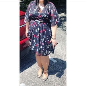 City chic chiffon print dress - plus size XXL/24